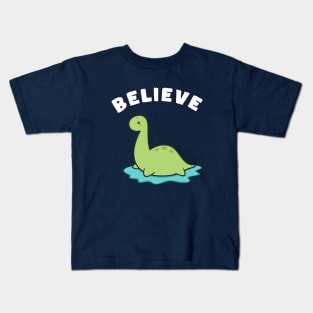 Believe in Loch Ness Monster Kids T-Shirt